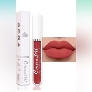 CmaaDu (4) Orange Red Liquid Matte Lipstick. 24 Hour Lips.  #04